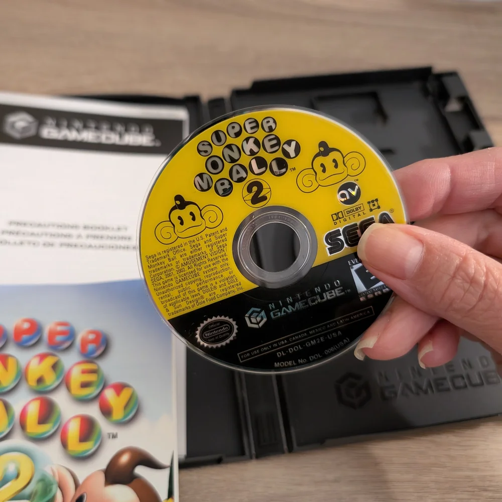 Nintendo GameCube Super Monkey Ball 2 - incl disk, case, book, Orig, Owner